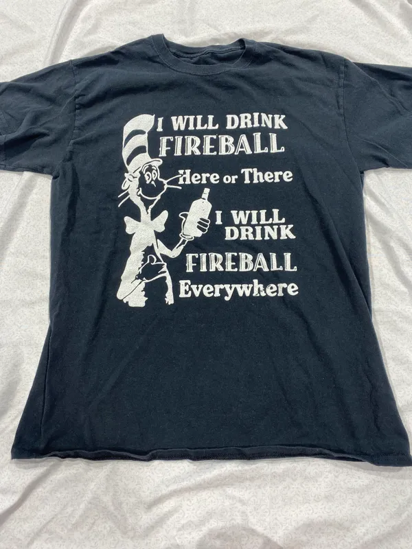 Dr. Seuss I will drink fireball Tshirt  - Image 3