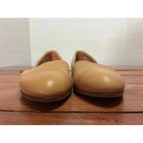 Tom’s Jutti D'Orsay Tan Almond Toe Flats - Size 6 - Image 6