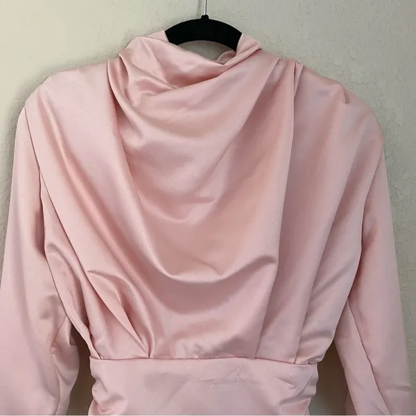 House of CB Giselle Blush pink Satin Bodysuit size‎ XS NWOT - Image 10