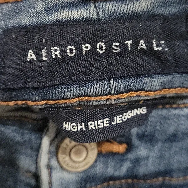 Aeropostale High Rise Mid-Wash Size 12 Jeans - Image 2