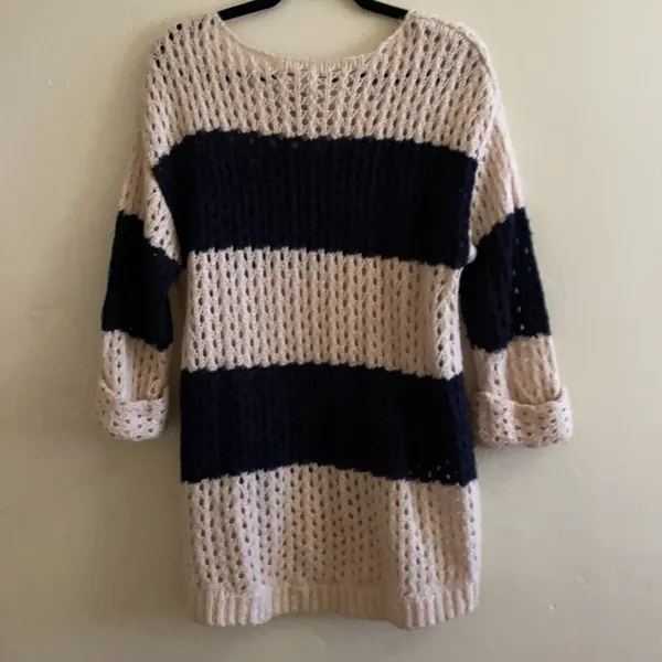 Cozy preppy striped sweater Blue Size L - Image 6