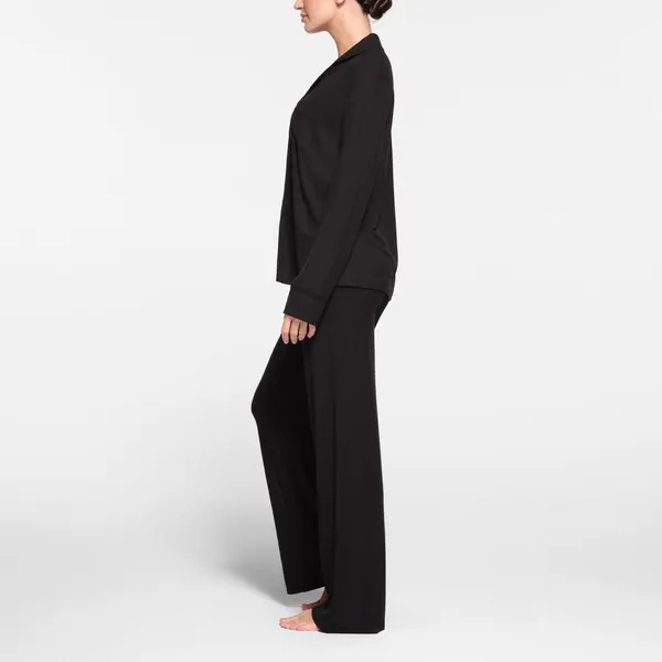 Skims Soft Lounge Rib Sleep Set, Brand New, Black, Size X-Small, $128 - Image 3