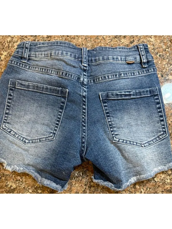 O'Neill Women's Denim Shorts Size 24 Distressed Frayed Hem - Image 2