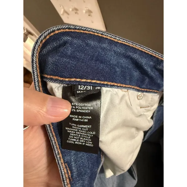 Frye Amari Wash High Rise Skinny Cuffed Jeans Womens 12/31 Medium Blue‎ New - Image 11