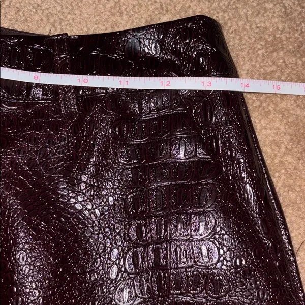 Rachel Comey x Target Croc Embossed Faux Leather Midi Skirt 0 - Image 9