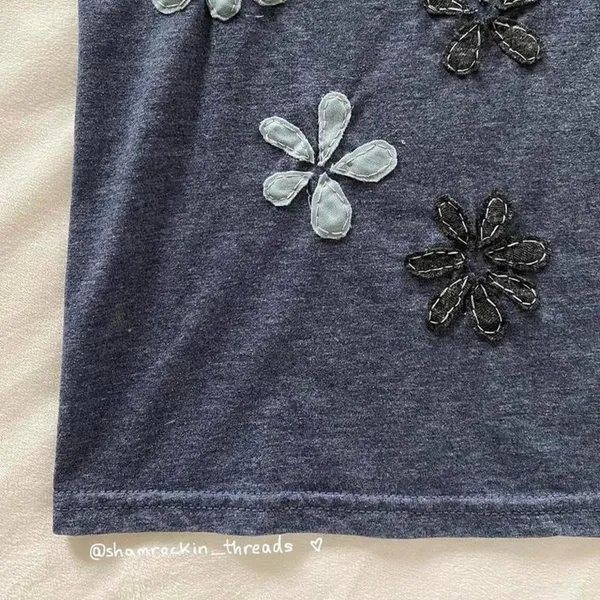 Notre Dame flower embroidered quilted Ethics and Culture shirt - Image 4