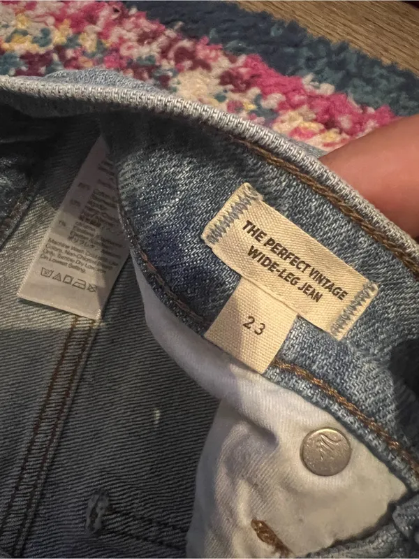 Madewell the perfect vintage Jean Light Wash Wide Leg Women’s Jeans - Image 7