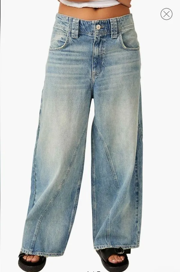 NWT We The Free People Chill Vibes Wide Leg Jeans Size 27 - Image 3