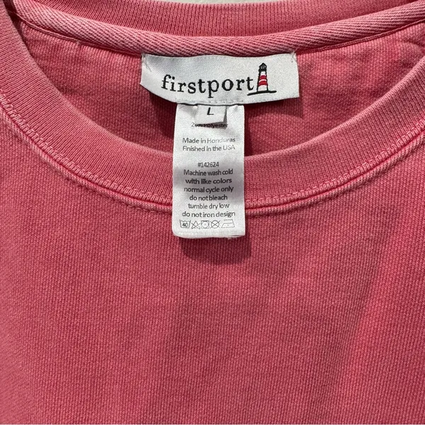 Firstport Size Large Piazza San‎ Pietro SweatshirtPink - Image 3