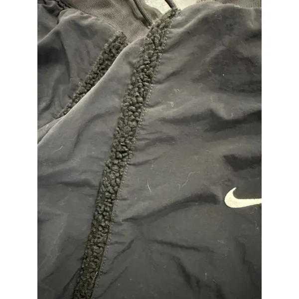 Nike Womens Sportswear Nylon Sherpa Trim Jogger Pants Black Small DQ6809-010 - Image 6