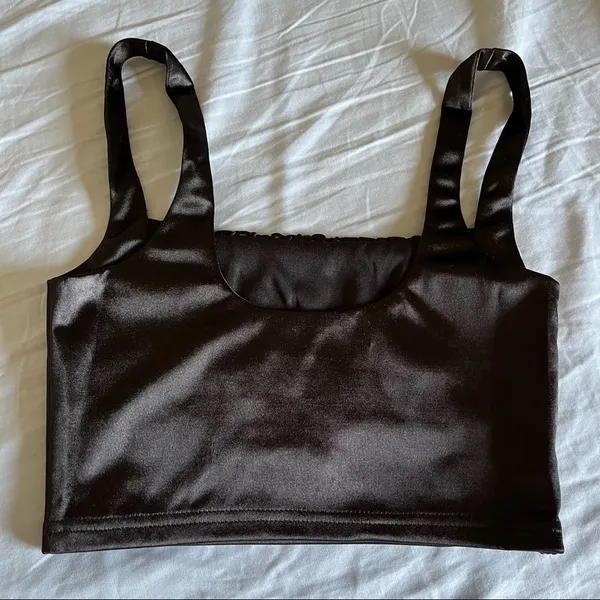 Adika Slick Satin Finish Crop Top - Image 6