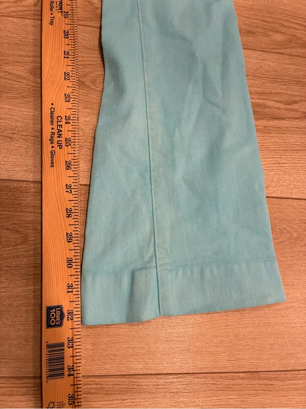 NWT Cone Denim Women’s S Gene Carnival Flare Bootcut Jean Bright Blue Size 24 - Image 6