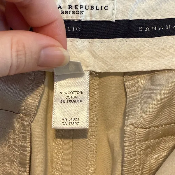 Banana Republic Harrison Cotton Mid-Rise Woven Career Dress Pant Trouser, 10 - Image 8
