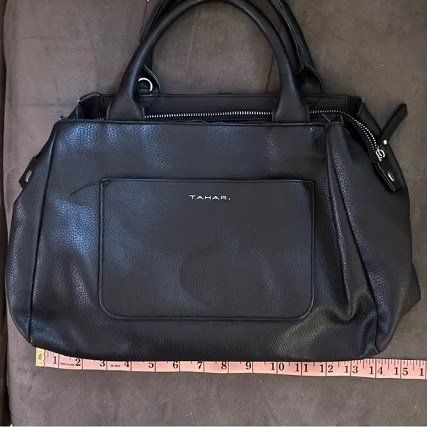 Tahari Satchel Handbag Black - Image 7