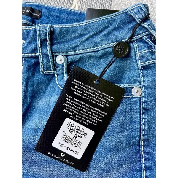 NWT Women True Religion Jennie Curvy Mid Rise Skinny sz 29 New - Image 7