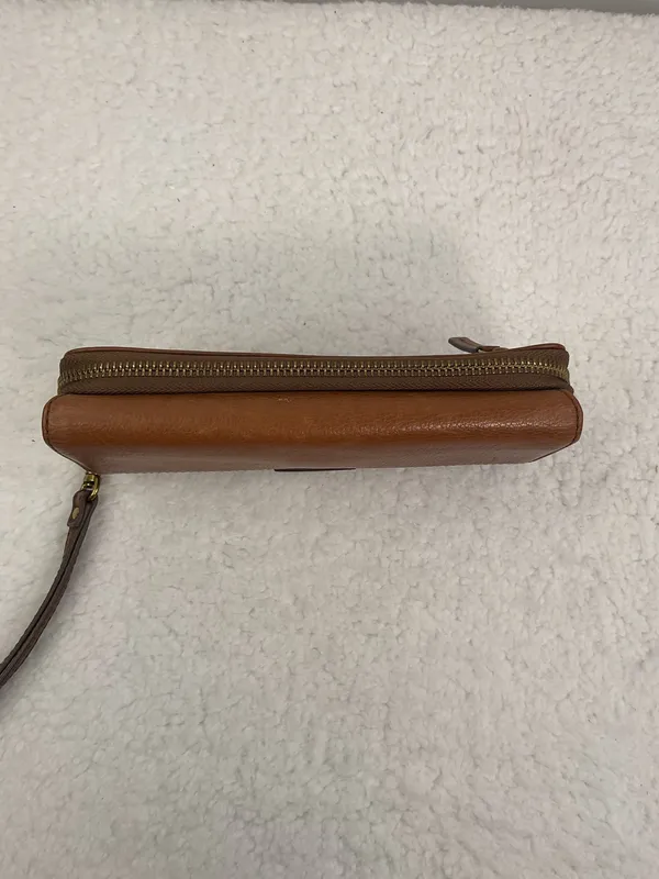 Fossil Brown Leather Wristlet Wallet - Image 7