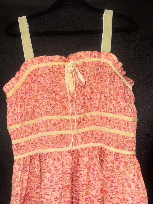 entro Peach Floral Midi Dress - Image 4