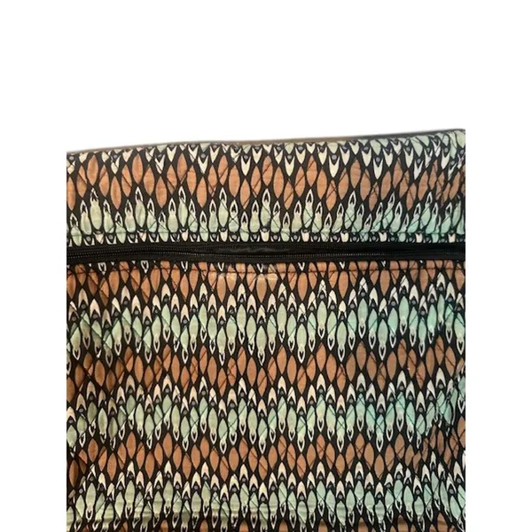 Vera Bradley Brown Multi-Color Sierra Stream Pattern Laptop Messenger Bag Women - Image 3