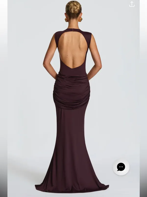 Babyboo Lorenza Maxi Dress in Plum Size XXL New - Image 2