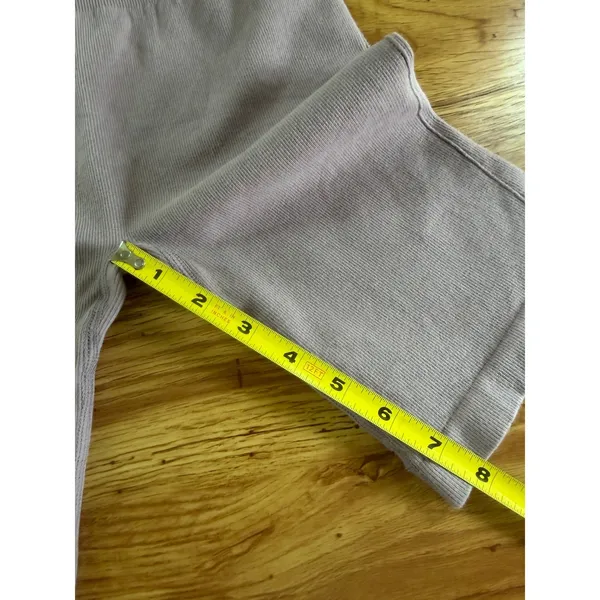 Everlane Ribbed‎ Seamless Bike Shorts High Waisted Mauve XS/S - Image 5