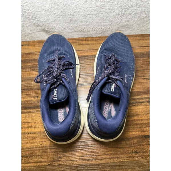 Brooks Ghost Max 2 Women's Running Walking Shoes Size 8 Navy Blue Gorpcore Work - Image 5