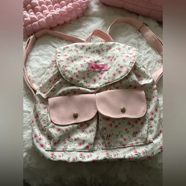 Pretty Feminine Cottagecore Floral Backpack & Puffer purse shoulder bag bundle - Image 2