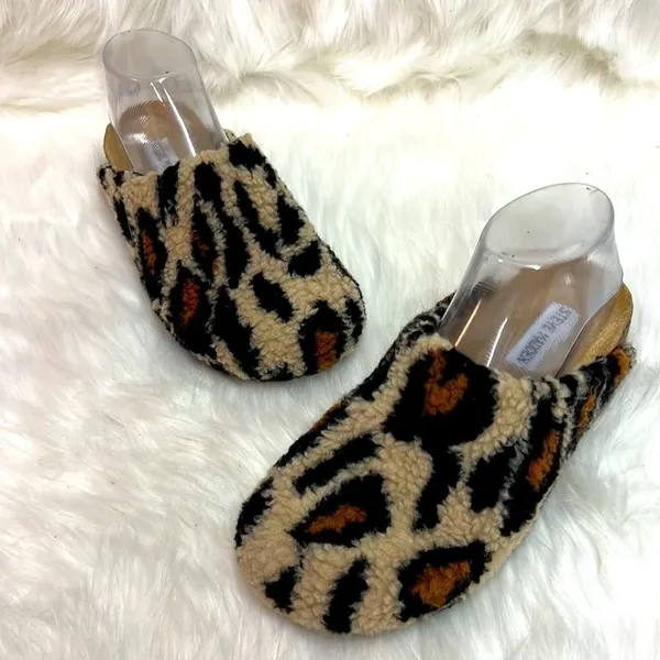 Steve Madden VESA Scuff Leopard Print Size 7 BIN 19‎ - Image 2