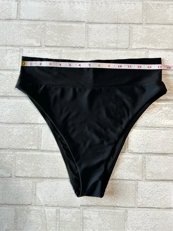 Aerie Black Women's High-Waist Bikini Set pool Beach Vacation - Image 6