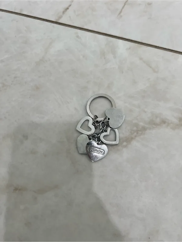 Coach Vintage Y2K Heart Charms Keychain - Image 2