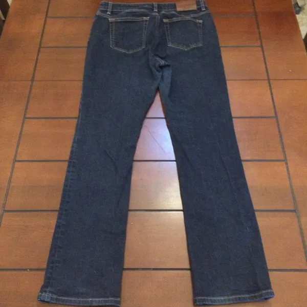 Tecovas high rise straight jeans 30 dark wash - Image 4