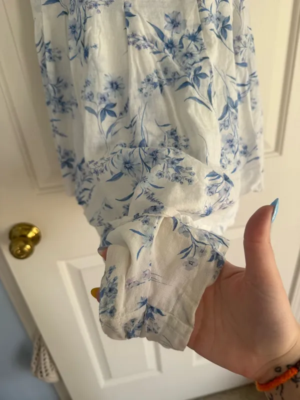 Altard state blue floral romper - Image 4