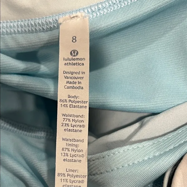 Lululemon speed‎ up Athletica Light blue Athletic Shorts 8 - Image 3