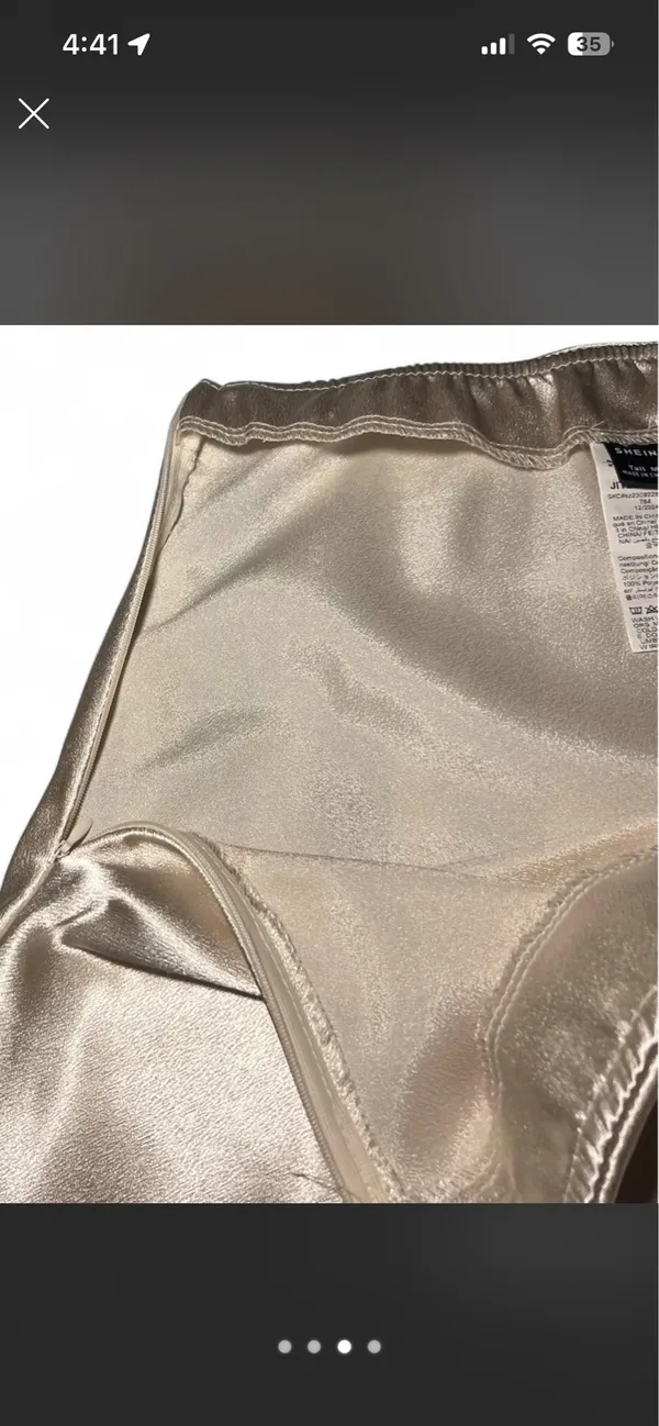 SHEIN Tall Skirt A line Champagne - Image 4