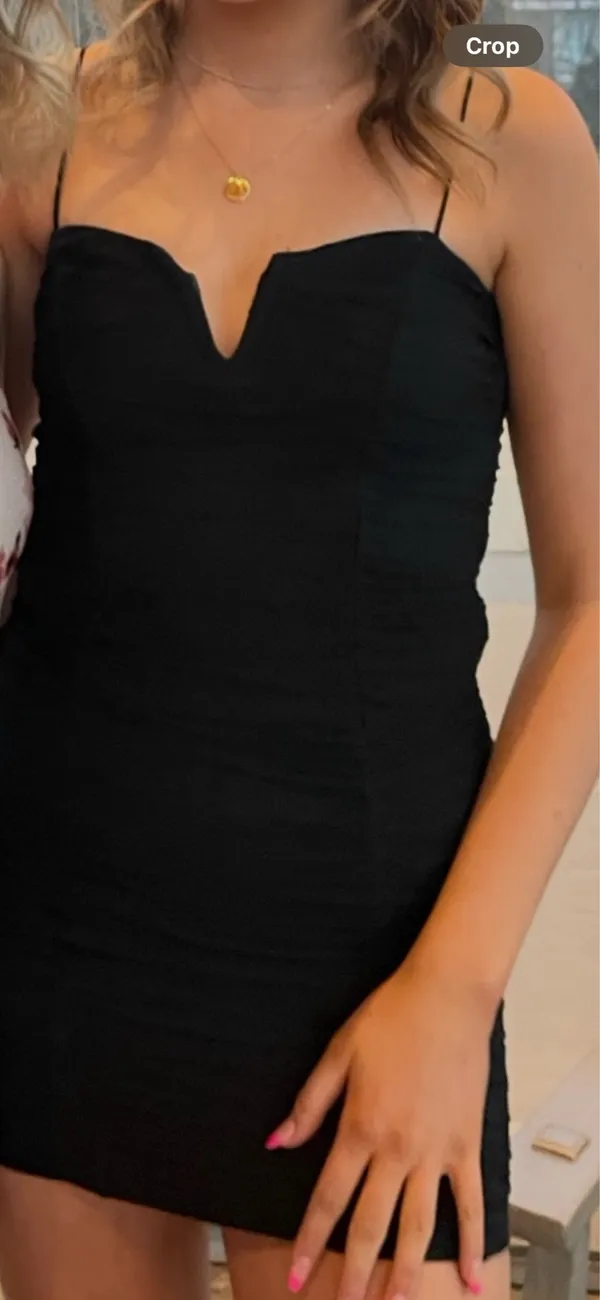 Princess Polly Black Mini Dress - Image 4