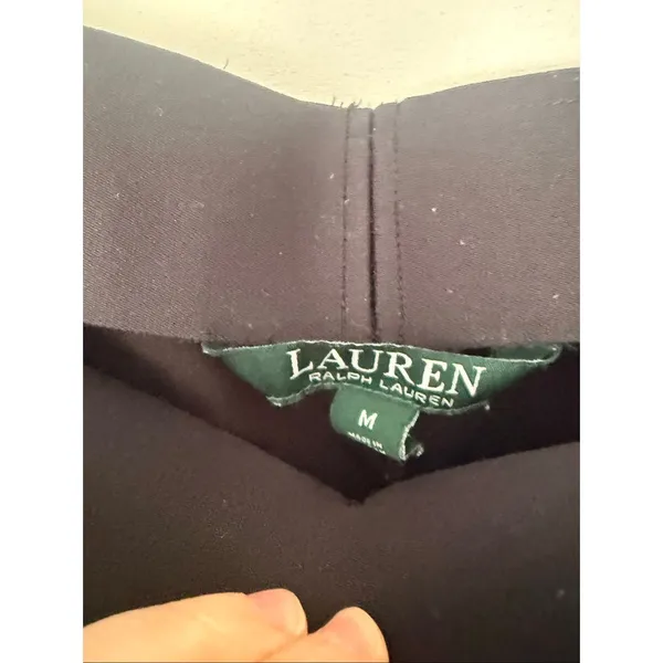Lauren Ralph Lauren Women’s Medium Black Pull on Studded Flare Pants - Image 2