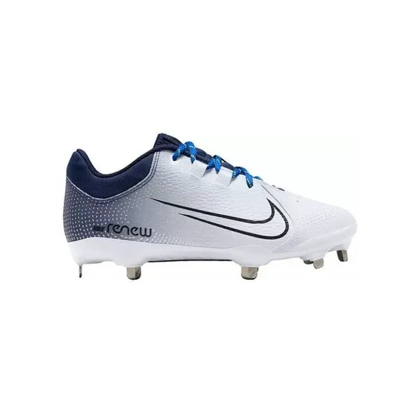 Nike Hyperdiamond 4 Pro Cleats Women’ 8 White Blue Metal Fastpitch Softball NWT - Image 9