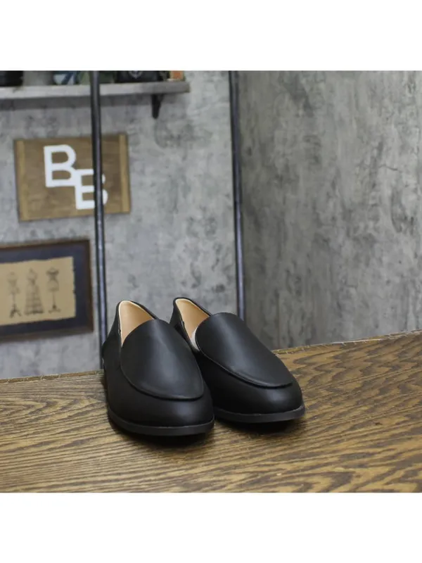 NWT Journee Collection Foam Slip On Almond Toe Loafer Dress Flats Black 6M - Image 7