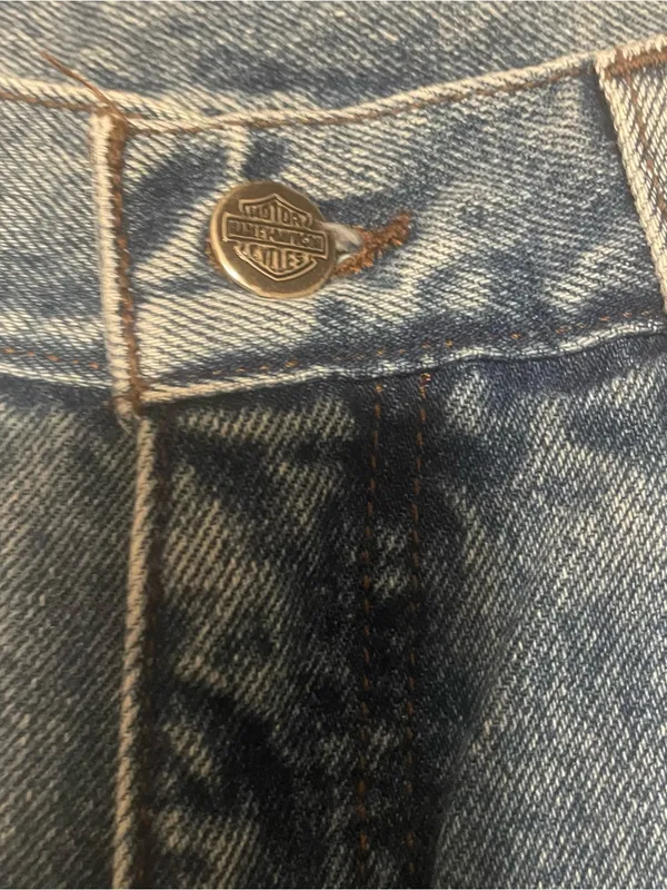 Harley Davidson ClassicJeans Women’s Size 8R Hi-Rise Medium Washed Denim Biker - Image 6