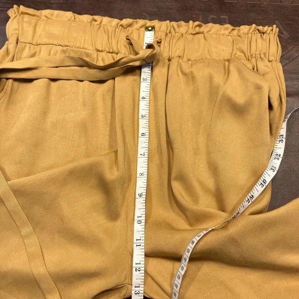Shinestar L Women's‎ Tan Joggers Lightweight Drawstring Waist Casual Pants - Image 11