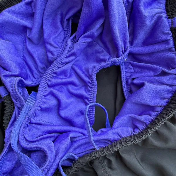 Nike Dri-Fit Tempo 10K Running Shorts Women Black Purple Stripe Size Small - Image 9