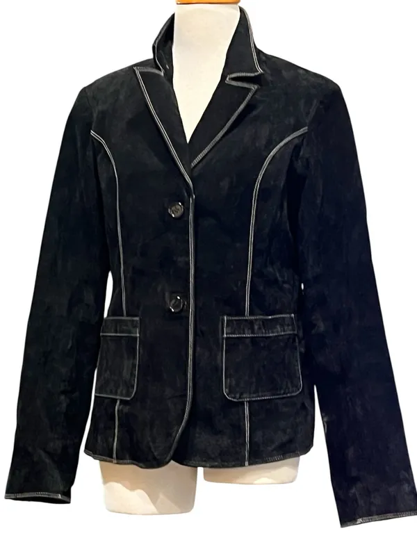 Vintage Pacific Rose suede jacket size L - Image 2