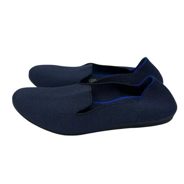 Rothy’s The Loafer Solid Navy Blue Round Toe Flats 7 - Image 4