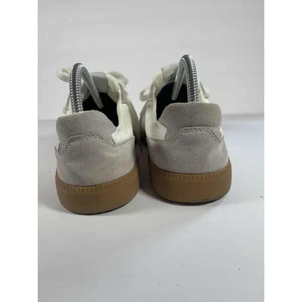 Steve Madden Womens 9 White Gray Suede Gum Sole Retro Low Top Sneakers 494986 - Image 5