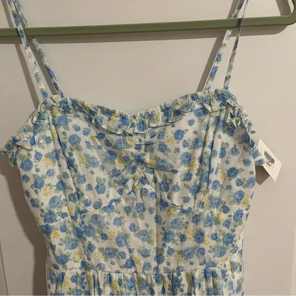 NEW Altar’d State Blue Floral Mini Dress Size Medium NWT - Image 6