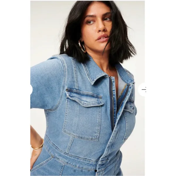 Good American Fit for Success Jumpsuit‎ in Blue274 Womens Size 1 / US M - Image 6