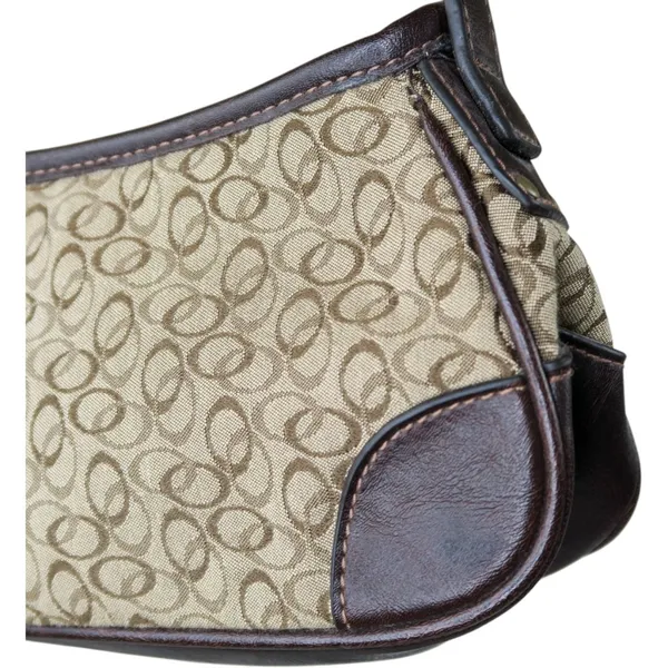 Vintage Y2K Brown Canvas Shoulder Bag - Image 6