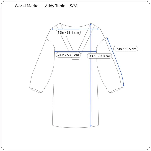 World‎ Market Womens Addy Tunic Top Blouse S/M Tropical Floral Swing Feminine - Image 11