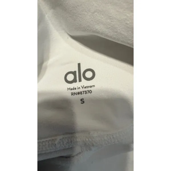 Alo Yoga White High-Waist Airbrush Leggings Size S RN 87370 Yoga Pants - Image 7