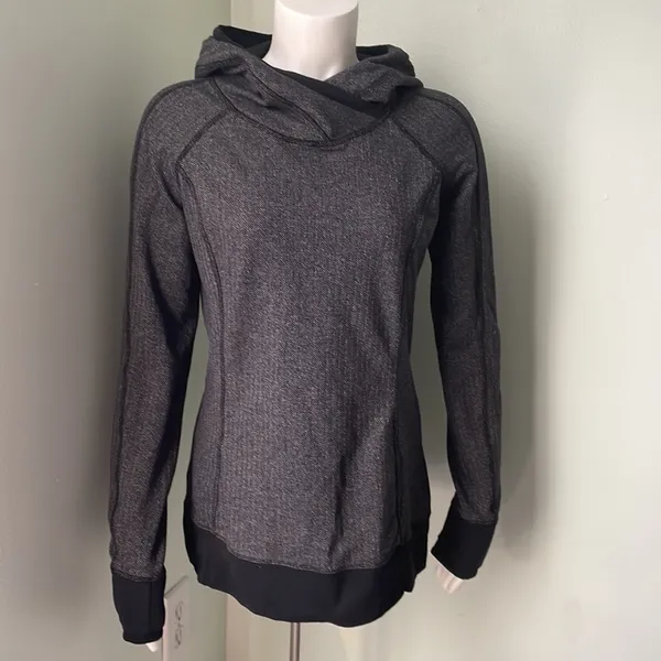 Lululemon Think Fast Pullover Herringbone size 10 - Image 8