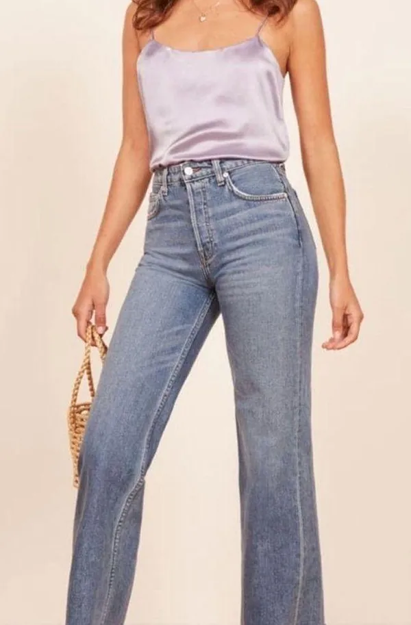 Reformation silk tank in lilac NWT - Image 6